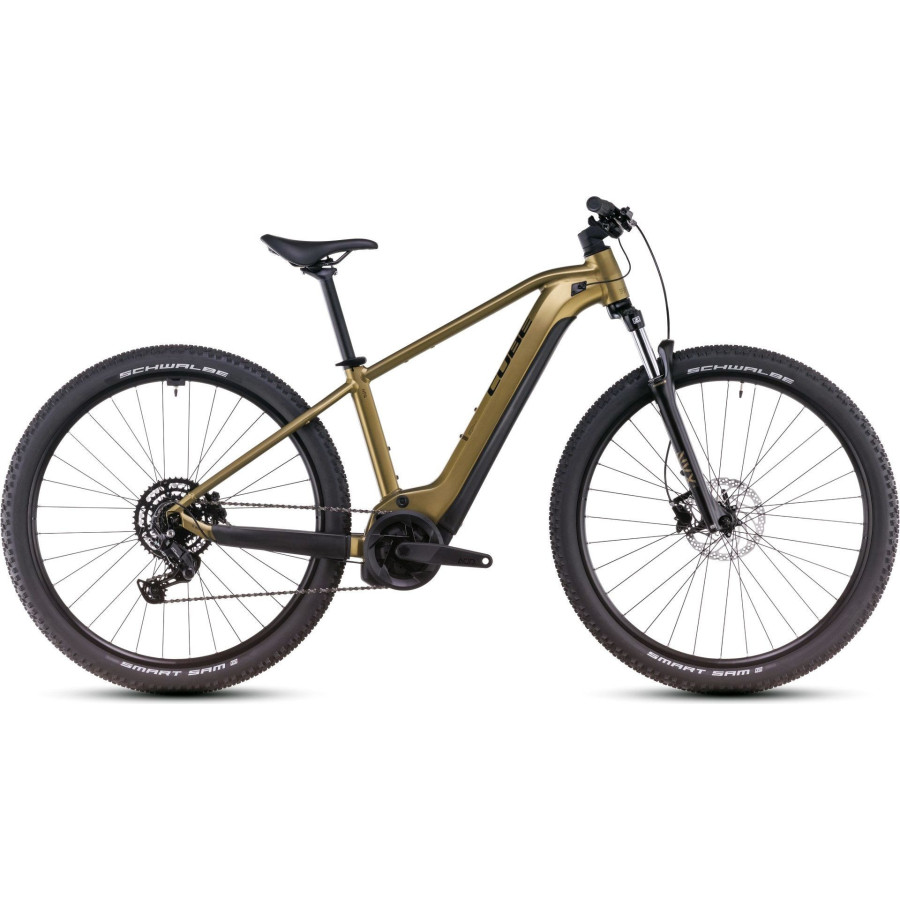 BTT Eléctrica CUBE Reaction Hybrid Performance 625 29'' Oro/Lima 2025