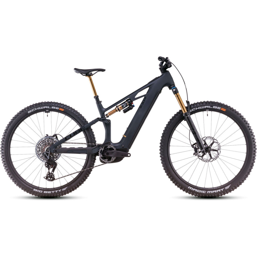 MTB Eléctrica CUBE Stereo Hybrid One44 HPC AT 800 29'' Gris/Negro 2025