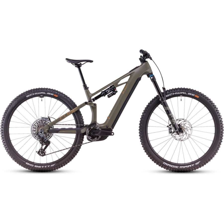 MTB Eléctrica CUBE Stereo Hybrid One44 HPC TM 800 27.5'' Verde 2025