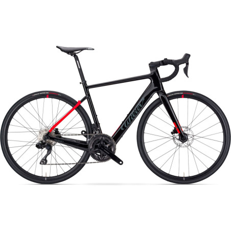 Bicicleta de Carretera Eléctrica WILIER TRIESTINA Garda Hybrid Negro/Rojo