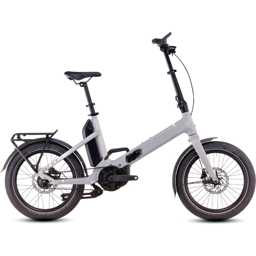 Bicicleta Plegable Eléctrica CUBE Fold Hybrid Comfort 500 20'' Plata 2025