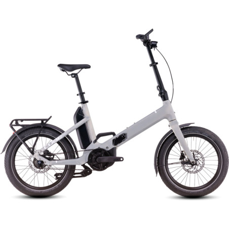 Bicicleta Plegable Eléctrica CUBE Fold Hybrid Comfort 500 20'' Plata 2025