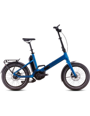 Bicicleta Plegable Eléctrica CUBE Fold Hybrid Comfort 500 20'' Azul 2025