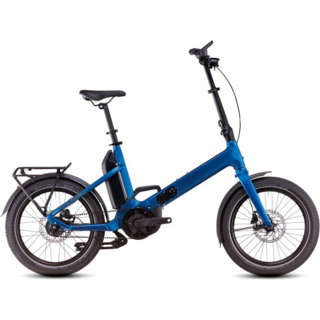 Bicicleta Plegable Eléctrica CUBE Fold Hybrid Comfort 500 20'' Azul 2025