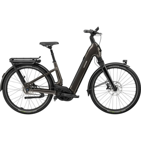 Bicicleta de Ciudad Eléctrica CANNONDALE Mavaro 2 Low Correa 27.5'' Marrón
