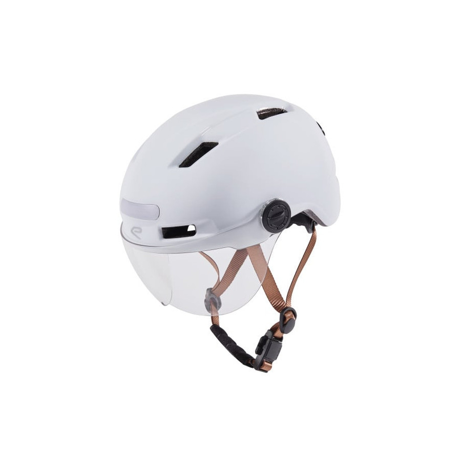 Casco Urbano EKOI City Style Blanco Pantalla