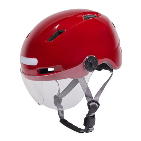 Casco Urbano EKOI City Style Rojo Rubí Pantalla