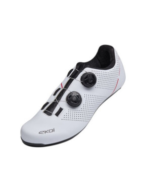 Zapatillas de Ruta EKOI Perf Road Carbon Tech Blancas