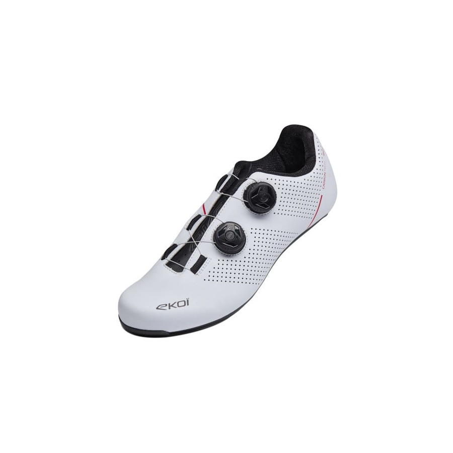 Zapatillas de Ruta EKOI Perf Road Carbon Tech Blancas