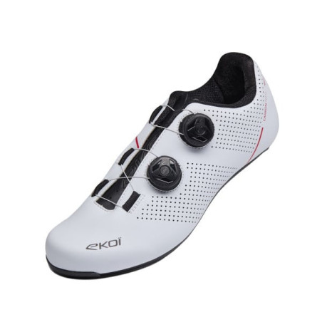 Zapatillas de Ruta EKOI Perf Road Carbon Tech Blancas