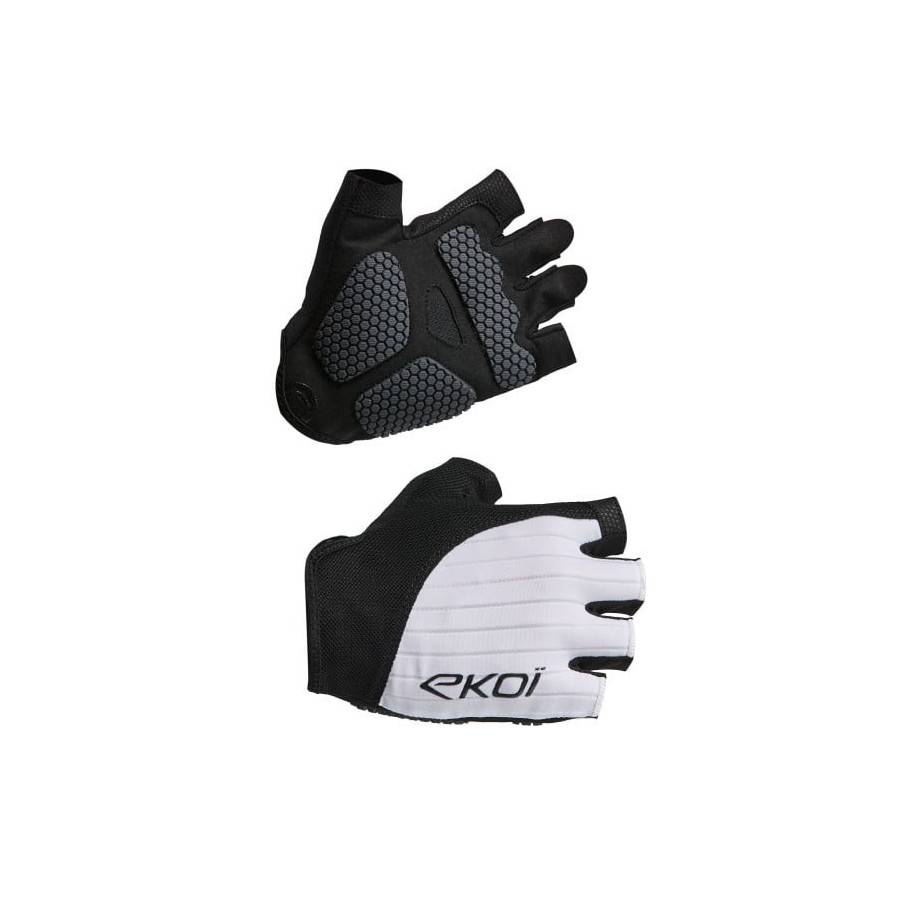 Guantes de Ciclismo EKOI Perf Grip Blancos