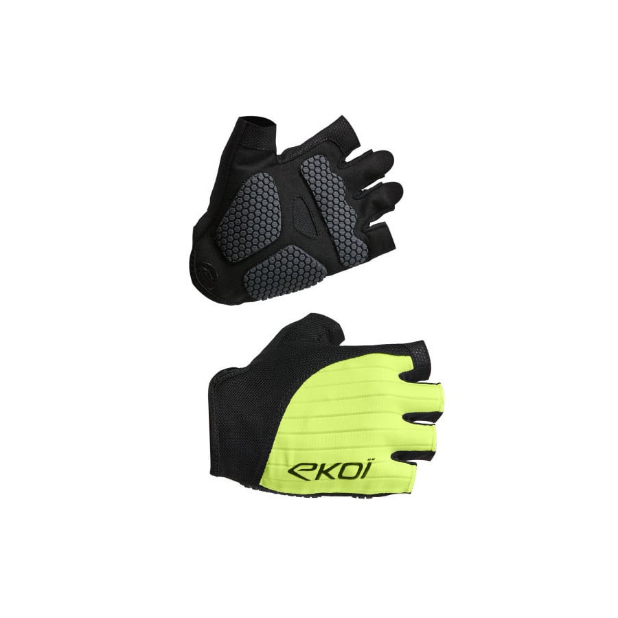Guantes de Ciclismo EKOI Perf Grip Amarillo Fluor
