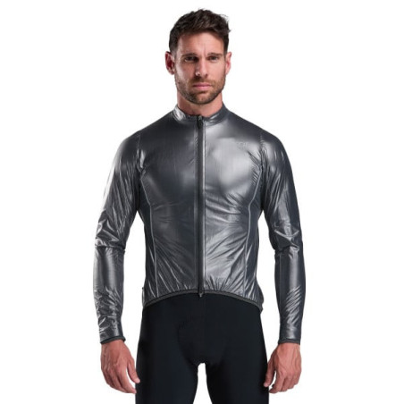 Chaqueta de lluvia EKOI Perf Shark Gris