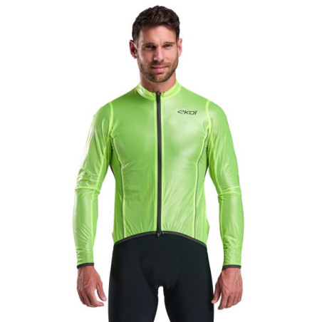 Chaqueta de lluvia EKOI Perf Shark Amarillo fluorescente