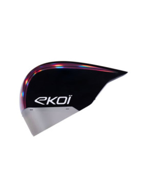 Casco EKOI Racing Pure Aero Mirror Cat2 Negro Holo Cereza