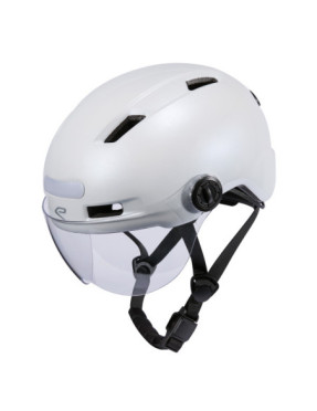Casco Urbano EKOI City Style Blanco con Pantalla