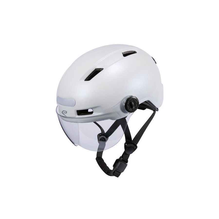 Casco Urbano EKOI City Style Blanco con Pantalla