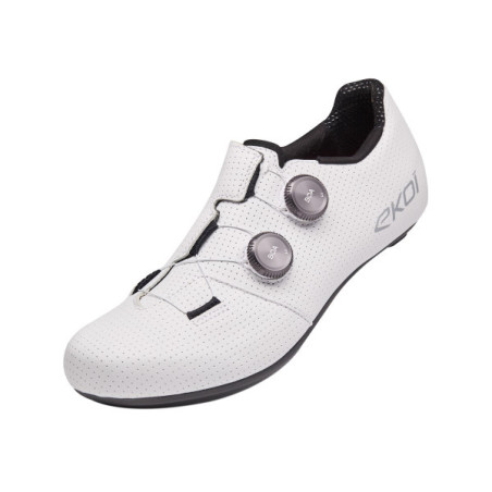 Zapatillas EKOI PW8 C12 Cuero Pro Carbono Trenzado Completo