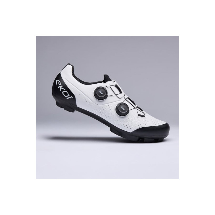 Zapatillas MTB EKOI Perf XC R4 Blanco/Negro