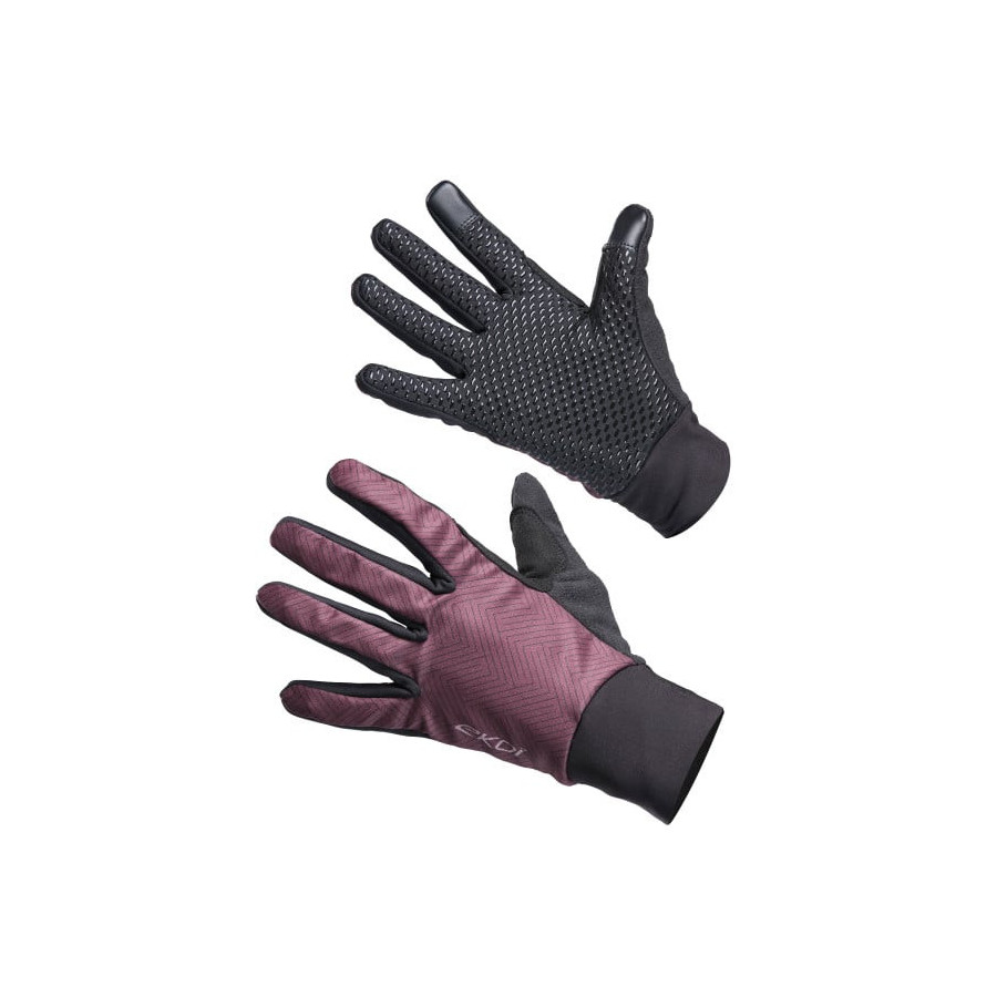 Guantes Invierno Mujer EKOI Perf Grip Line Burdeos