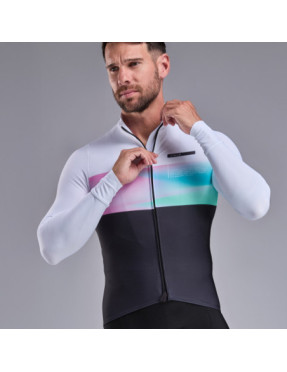Maillot manga larga EKOI Perf Gradient Negro