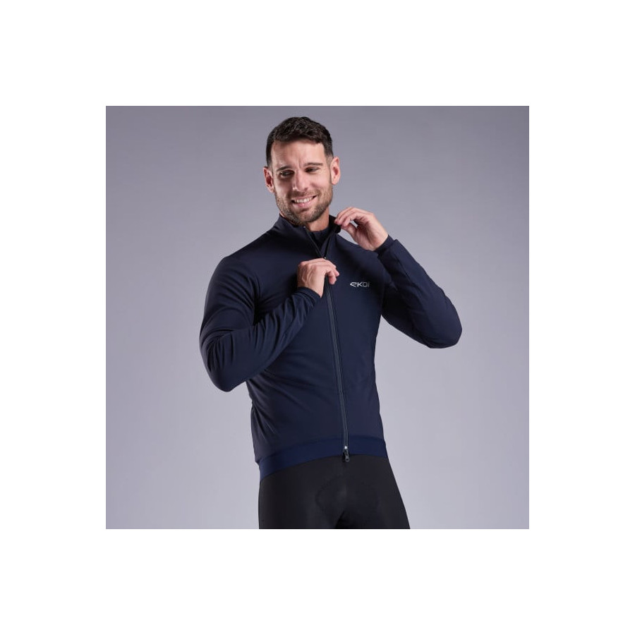 Chaqueta térmica EKOI Racing Primaloft Azul Marino