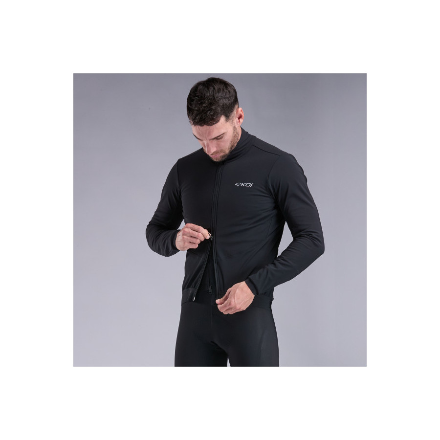 Chaqueta térmica EKOI Racing Primaloft Negra