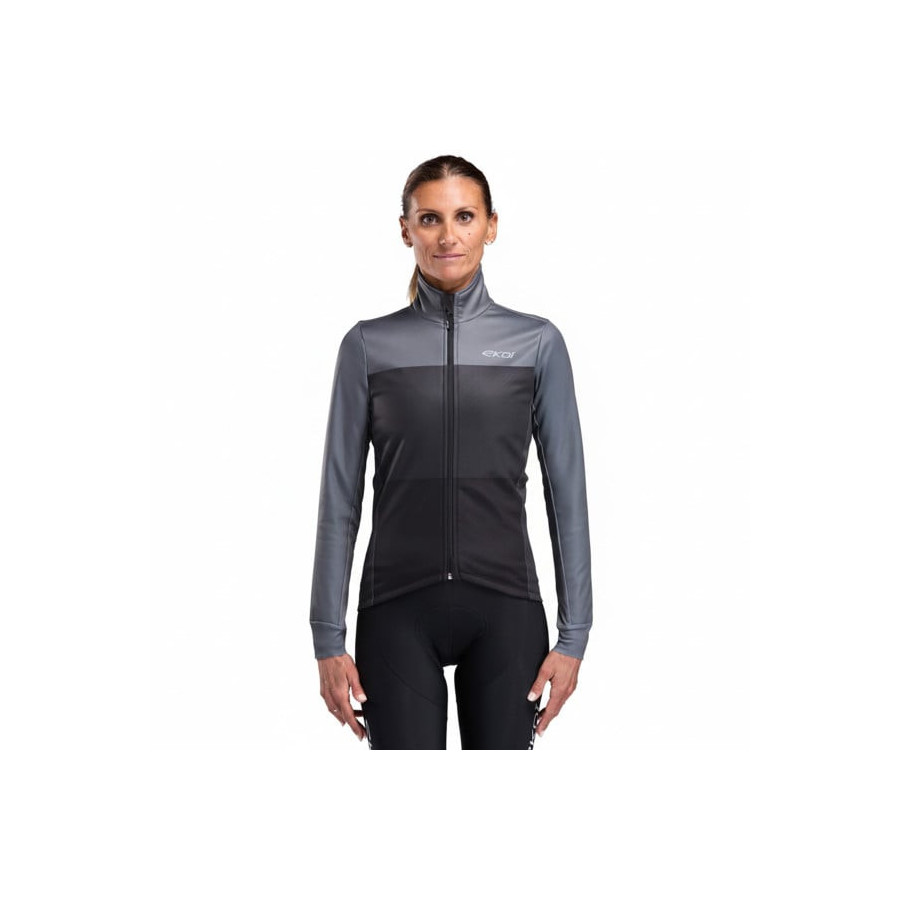 Chaqueta térmica Mujer EKOI Monopop Negra