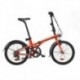 Bicicleta Plegable B'TWIN TILT 500 20'' Naranja Fluor